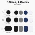 48Pcs Shoe Lining Repair Mending Patches, 3 Sizes Self‑Adhesive Inner Heel Patch for Worn Footwear Sneaker. 