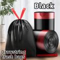 45x45cm Thickened Drawstring Garbage Bag, Large Disposable Plastic Trash Bag Design, For Home Kitchen Office Daily Use.