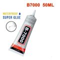 Multi Purpose B-7000/6000 Clear Adhesive Sealant Glue for DIY Diam asond Shoes Paste Jewelry Crafts Silicone Sealant Glue Thermopaste LCD Screen Replace 50ml. 
