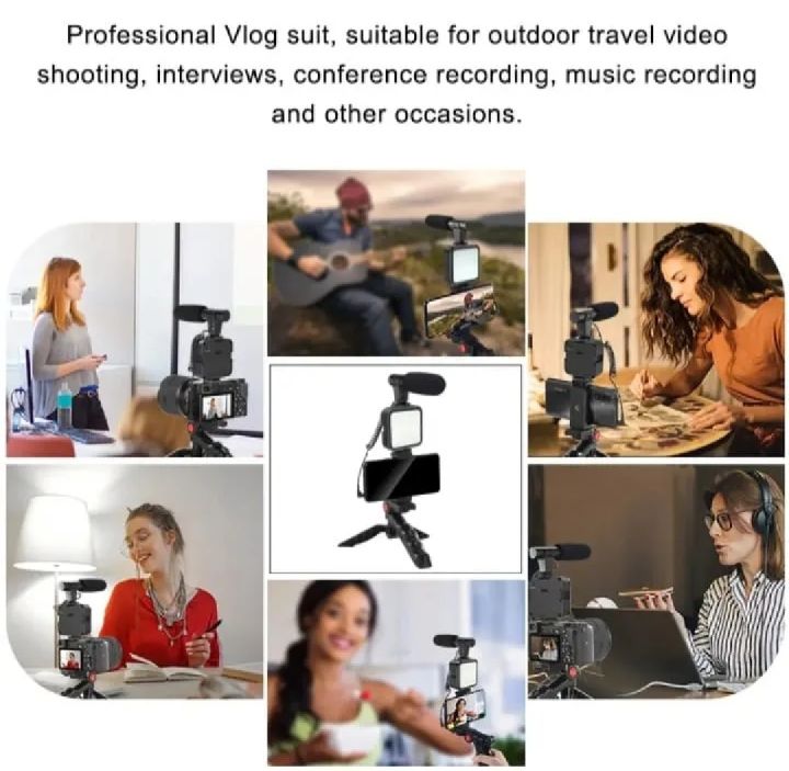 AY-49%20Vlog%20Making%20Kit%20with%20LED%20Light%20&%20Microphone%20%7C%20Mobile%20Video%20Recording%20Kit%20%7C%20Mini%20Tripod%20Stand%20for%20YouTube,%20TikTok%20&%20Live%20Streaming%20-%20Image%205