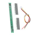 32 Level Indicator VU Meter Audio Level Meter Stereo Amplifier Adjustable Light Speed Board Module with AGC Mode. 
