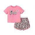 Barbie T-shirt And short Pant For Kids Baby Girls and Boys  Round Neck Short  Sleeves Tee Top's Clothes sets Dresses Outfit Suit Jannat Store. 