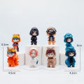 Naruto Tailed Beast Costume Figurine Q-version Naruto Kakashi Sakura Sasuke Itachi Peripheral Figurine Desktop Ornament. 