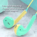 3.5mm Wired Headphones With Bass Earbuds Stereo Earphone Music Sport Gaming Headset With mic For Xiaomi IPhone Huawei Samsung. 