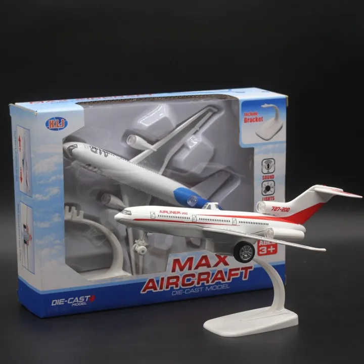 22cm%20Alloy%20Aircraft%20Model%20Boeing%20727%20McDonnell%20Douglas%20DC-10%20Toy%20Airplane%204%20Lights%20Music%20Children's%20Gift%20-%20Image%202