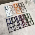🇹🇭🔥Newest🔥Samsung Galaxy s24ulta s23ultra S24 plus23 plus 24 23 transparent hard pc back case MagSafe case with camera lens. 