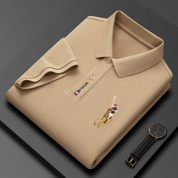 Proman-classic%20Knight%20embroidery%20pattern%20men's%20short%20sleeve%20polo%20shirt%20comfortable%20and%20breathable%20business%20casual%20polo%20shirt%20with%20many%20styles%20to%20choose%20from.%20-%20Image%204