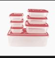 7 Pcs Thumb Lock Food Storage Containers Set, Stackable IKEA Style Plastic Kitchen Boxes with 4000ml Capacity. 