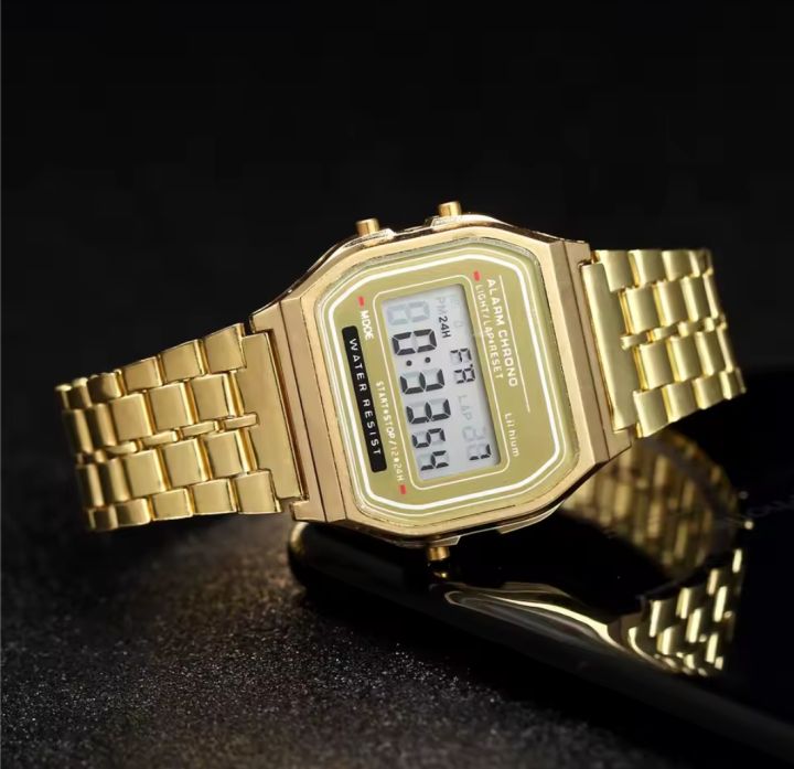 Casio%20Vintage%20Digital%20Watch%20Gold%20Stainless%20Steel%20Unisex%20Water-Resistant%20New%20-%20Image%208