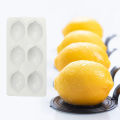 SHENHONG 3D Lemon Design French Dessert Fruit Mousse Moulds 6 Cavity Silicone Cake Molds Kitchen Bakeware Pastry Baking Tools. 