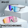 SCVCN Photochromic Cycling Glasses Women Sunglasses Outdoor Sports MTB Mountain Bike Road Bicycle Goggles Night Riding Eyewear.