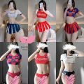 Sexy Football Cheerleader Costume for Women - Lingerie Cosplay, One Size (40-60kg). 