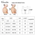 Men Body Shaper Slimming Chest Push Up Corset Compression Waist Trainer Building Sleeveless Vest Correct Posture Hooks Vest. 