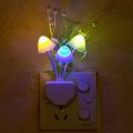 LED Sensor Night Light Mushroom Colorful Silicone Nightlights for Adults Kids US/EU Plug 110V/220V Cheap NightLight 1PC. 