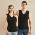 New Men'S Winter 3-Zone Intelligent Heating Vest Slim Fit Fashion Versatile Casual Warm And Heated Sleeveless Top(No Power Bank).