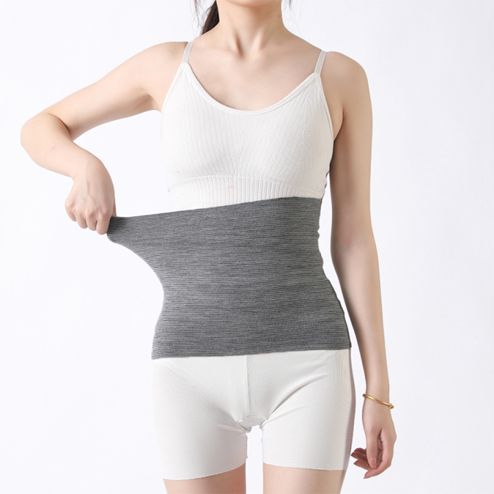 Women'S%20Solid%20Color%20Spring/Summer%20Thin%20Velvet%20Knitted%20Warm%20And%20Cold%20Resistant%20Stomach%20And%20Abdominal%20Belt%20-%20Image%205