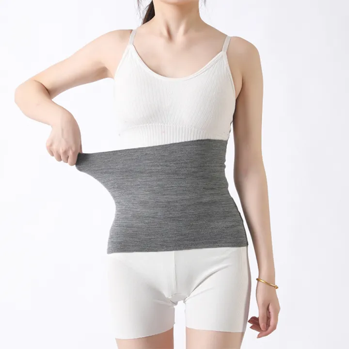 Women'S%20Solid%20Color%20Spring/Summer%20Thin%20Velvet%20Knitted%20Warm%20And%20Cold%20Resistant%20Stomach%20And%20Abdominal%20Belt%20-%20Image%205