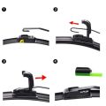 1Pc Car Windshield Wiper Blades U-type Universal Soft  Frameless Bracketless Car Wipers. 
