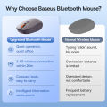 Baseus Wireless Mouse Bluetooth 5.0 3.0 2.4G Mode Silent Click Button 1600 DPI Mice for Computer Laptop Tablet Ergonomic Mouse. 