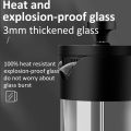350/600/1000ML French Press Coffee Maker Pot Thickened Borosilicate Glass French Press Coffee Maker Multifunction Hand Punch Pot. 