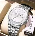 Pecolagar Quartz Men’s Luxury Stainless Steel and belt Watch with Box.