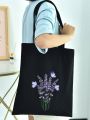 canvas Tote bag for Girls Tote Bag For University, College Eco Friendly shoulder shopping bag Hand Painted tote bag. 