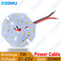 7W High Brightness LED 48 56 65 MM Light Board SMD2835 White Warm Neutral light Panel PCB With LED For DIY Ceiling Bulb Light. 