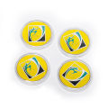 1 side pick football training referee side toss Football match Hard metal side coins football AIDS.