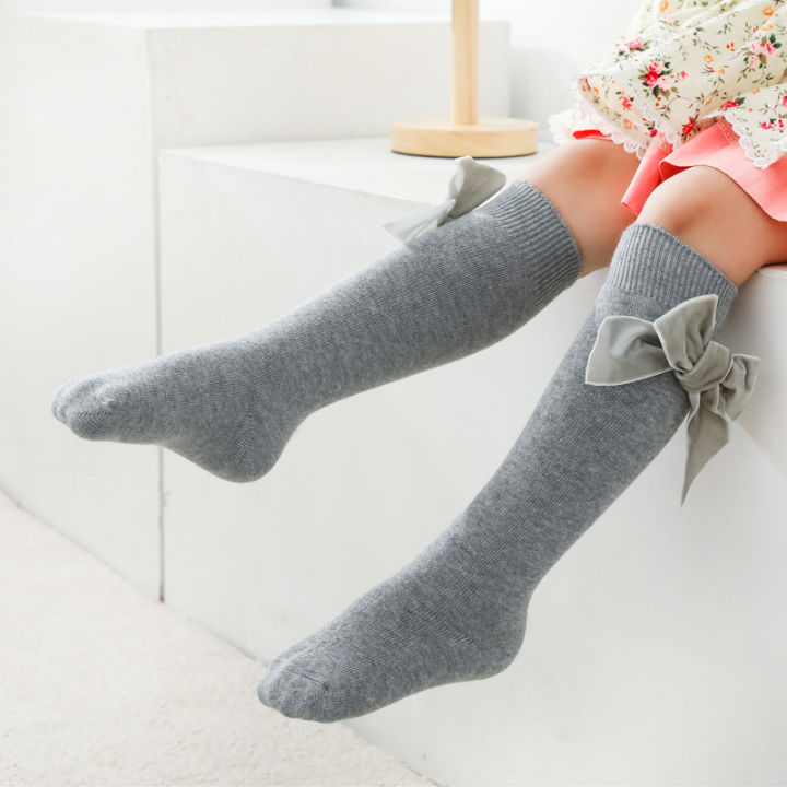 Winter%20Autumn%20Baby%20Girls%20Christmas%20Socks%20Bowknot%20Kids%20Knee%20High%20Long%20Sock%20Cotton%20Spanish%20Children%201-8%20Years%20Toddlers%20Tube%20Socks%20-%20Image%204