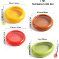 1PC/4Pcs Set Fruit Preservation Storage Box Silicone Film Food Box Sealed Mini Refrigerator for Storage Vegetable Lemon Fresh. 