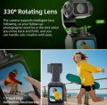 4K Vlog Pocket WiFi Gimbal Auto 360° Rotation Portable Camera. 