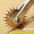 1pc/2pcs Stainless Steel Paper Leather Gear Teeth Scribing Wheel for Overstitch Marking Spacing in Leather Craft and Sewing. 