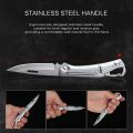 Pocket Folding Fruit Knife, Stainless Steel Outdoor Knife with Non-slip Handle for Kitchen Accessories. 