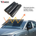 Car Windshield Sunshading Sticker Anti-UV Protection Black Film Front Window Sunshade Tape for Car Accessories Summer Supplies.