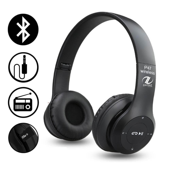P47%20On%20Ear%20Wireless%20Headphones%20Dynamic%20Plastic%20Mobile%20Phone%20Earphone%20with%20Volume%20Control%20/%20with%20Microphone%20/%20Noise-isolating%20Headset%20-%20Image%204