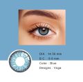 Dark Blue Color Eye Contact Lenses Soft + Free Kit Case and Water. 