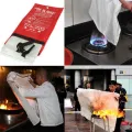 Portable Fire Blanket Fire Flame Retardant Emergency Survival Fire Shelter Safety Cover Fire Extinguisher Reusable Fireproof Mat. 