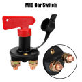 12V 24V Car Power Switch Main Cut Off Kill Switch Vehicle Modified Isolator Disconnector Red Key Cut Off Battery.
