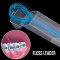 2 Box Dental Floss Threader Dental Traction Line Oral For Crown Brace Bridge Implant Hoop Threading Braces Steel Traction.