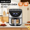 Sokany 7.0L Digital Air Fryer – 1700W Healthy Oil-Free Air Fryer With Touchscreen And Presets (SK-10031). 
