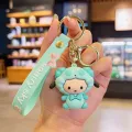 🌷Ys125 keychain🌷Santa Claus cartoon anime cute bear costume cute cartoon cute bear suit bag hanging gift ready to ship. 