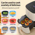 Silicone air fryer special tray food safety reusable square barbecue mat baking tray oven baking mold plate suitable for kitchen. 