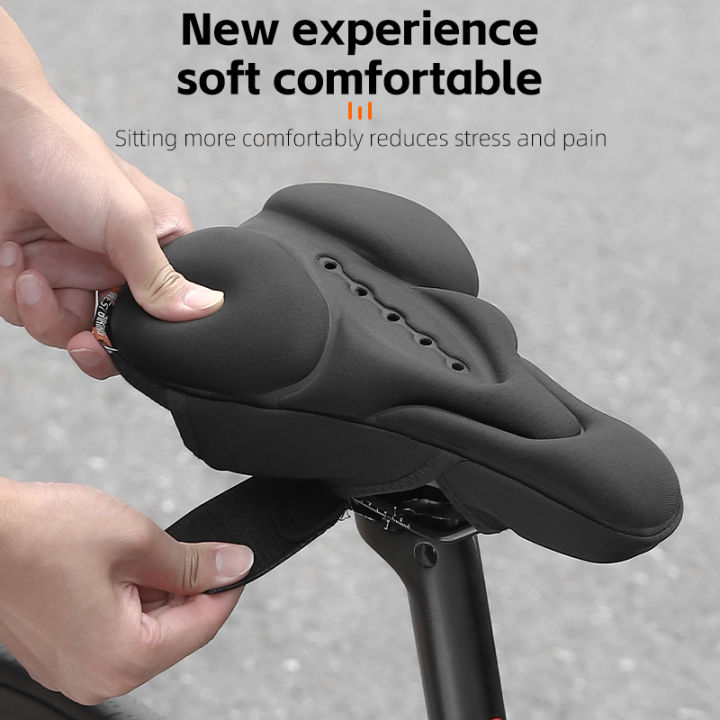 WEST%20BIKING%20Bike%20Saddle%20Cover%20Shockproof%20Soft%20High%20Elastic%20Breathable%20Bicycle%20Cushion%20Cover%20With%20Rain%20Cover%20Bicycle%20Accessories%20-%20Image%203