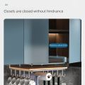 1PC Stainless Steel Hanging Kitchen Storage Rack with Hooks Paper Towel and Utensils Holder Cutting Board Storage Shelf. 