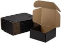 Black Boxes With Lamination - 10/20/50 Boxes Bundle - Hard Black Corrugated Boxes. 
