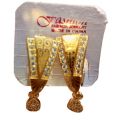 1 karat gold plated D-tops stud earrings for ladies and girls. 