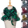 Silk Scarf Womens Summer Breeze Lightweight Sheer Wrap and Shawls Bandana Beach Organza Gauze Lace Hollow Scarf. 