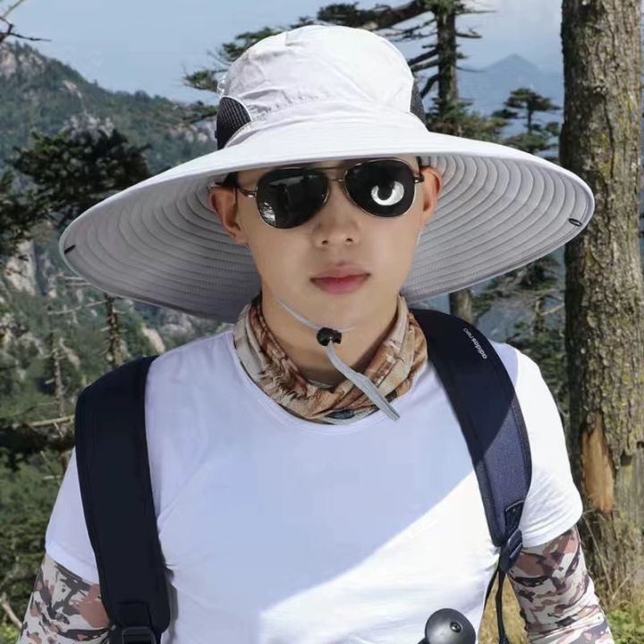 15cm%20Large%20Cap%20Polyester%20Sun%20Hat%20UV%20Protection%20Breathable%20Mesh%20Cap%20Foldable%20Fisher%20Hat%20Outdoor%20Fishing%20Hiking%20Beach%20Caps%20-%20Image%204