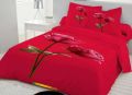 King size cotton bed sheet with matching 3  pillow covers. 