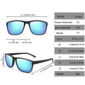 LOISRUBY Brand Classic Cycling Polarized Sunglasses Men Women Mtb Bicycle Square Eyewear Camping Hiking Driving Goggles UV400.